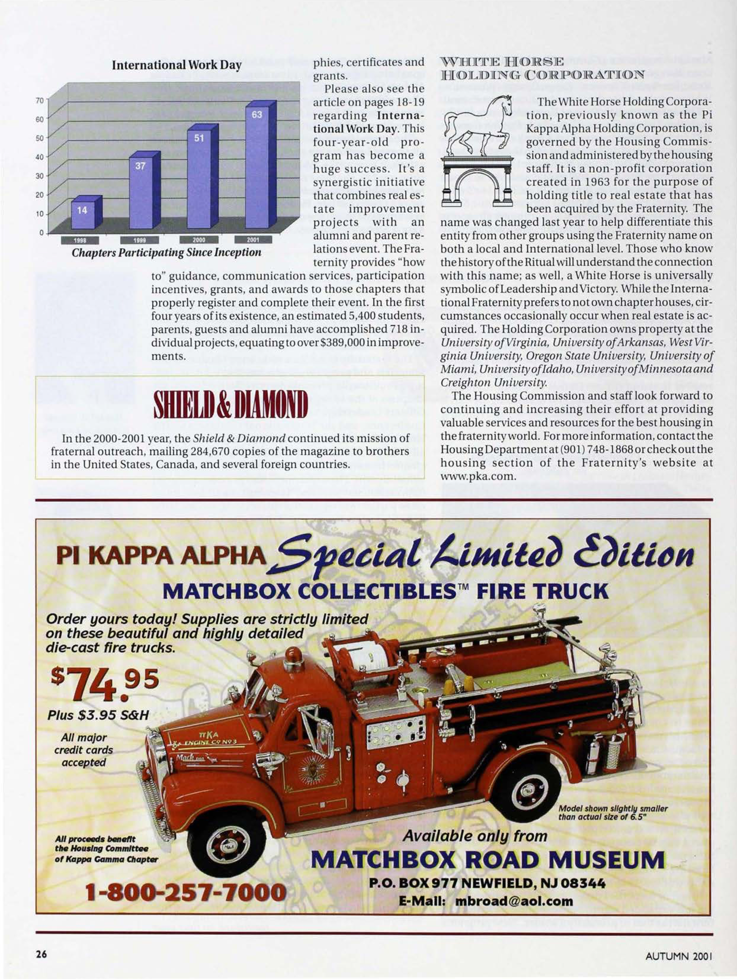 Matchbox Road Museum Advertisement, Autumn 2001